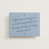 "Cheers" - Reception Cards in Sky by Blustery August - Front