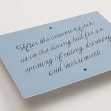 "Cheers" - Reception Cards in Sky by Blustery August - Detail