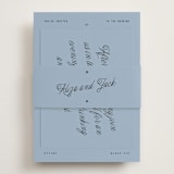"Cheers" - Reception Cards in Sky by Blustery August - Assembled with Belly Band
