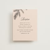 "Arboretum" - Reception Cards in Almond by Morgan Kendall - Front