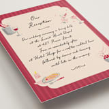 "Velvet Cherry" - Reception Cards in Cherry by Sarah Rosenthal - Detail