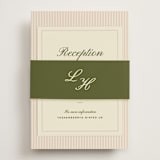 "hayden" - Reception Cards in Blush by Ellen Schlegelmilch - Assembled with Belly Band