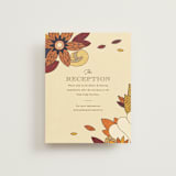 "Nouveau Love" - Reception Cards in Umber by Morgan Ramberg - Front