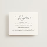"Kindly Join Us" - Reception Cards in Pearl by Laura Hamm - Front