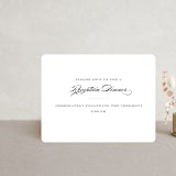"Charming Go Lightly" - Reception Cards in Crisp Black by danielleb - Front