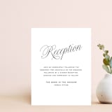 "Stacked Script" - Reception Cards in Classic by Olivia Kanaley Inman - Front