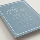 "Porcelain" - Reception Cards in Delft Blue by Ashley DeMeyere - Detail