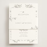 "Cottonwood" - Reception Cards in Ravello by Anne Ciotola - Assembled with Belly Band