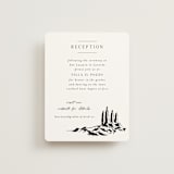 "Countryside Villa" - Reception Cards in Noir by Shiny Penny Studio - Front
