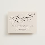 "Mirin" - Reception Cards in Linen by Kate Ahn - Front