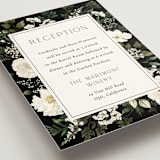 "Botanical Love" - Reception Cards in Black Tie by Susan Moyal - Detail
