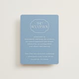 "Flora Arch" - Reception Cards in Cerulean by Baumbirdy - Front