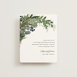 "Side Swept" - Reception Cards in Navy by Susan Moyal - Front