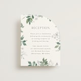 "Grove" - Reception Cards in Fern by Everett Paper Goods - Front