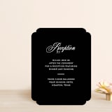 "our moment" - Reception Cards in Tuxedo by Jill Means - Front