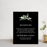 "Meander" - Reception Cards in Obsidian by Kaydi Bishop - Front