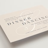 "Fresh Monogram" - Reception Cards in Latte by Lauren Chism - Detail