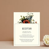 "Vintage Garden Invite" - Reception Cards in Vintage Beige by Alisa Wismer - Front