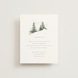 "On the Slopes" - Reception Cards in Fog by Mere Paper - Front