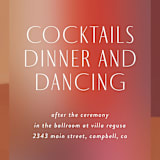 "Retro Grid" - Reception Cards in Sunset by Simona Camp - Detail