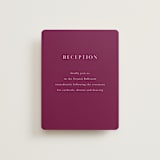 "veranda" - Reception Cards in Merlot by Angela Marzuki - Front