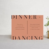 "Magazine Serif" - Reception Cards in Sand Dunes by Elly - Front