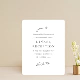 "Composure" - Reception Cards in Tuxedo by Jackie Mangiolino - Front