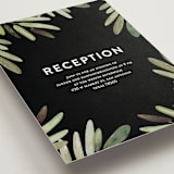 "Parting Branches" - Reception Cards in Midnight by Haley Warner - Detail