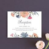 "Romantic Watercolor Flora" - Reception Cards in Dhalia by Petra Kern - Front