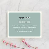 "Shades" - Reception Cards in Celadon by Olive and Violet - Front