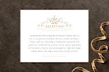 "Ornate Monogram" - Reception Cards in Faux Gold by Kristen Smith - Front