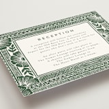 "Block Print Frame" - Reception Cards in Fern by Katharine Watson - Detail