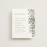 "Forever in Love" - Reception Cards in Ivy by Hannah Williams - Front