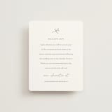 "Sketch" - Reception Cards in Cloud by Sara Hicks Malone - Front