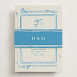 "Mediterraneo" - Reception Cards in Ocean by Pati Cascino - Assembled with Belly Band