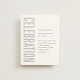 "Monumental" - Reception Cards in Cotton by Jessie Steury - Front