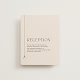 "Convergence" - Reception Cards in Cream by Annie Lowe - Front