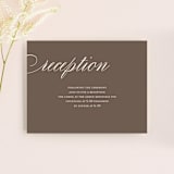 "Sweet scallop" - Reception Cards in Taupe by Annie Clark - Front