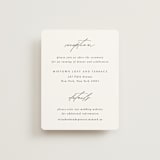 "emerald" - Reception Cards in Emerald by Andrea Cernin - Front