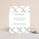 "Watercolor Wreath" - Reception Cards in Linen by Katrina Crouch - Front