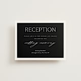 "Boutique" - Reception Cards in Noir by Eric Clegg - Front