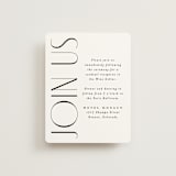 "Bold Union" - Reception Cards in Cloud by Everett Paper Goods - Front