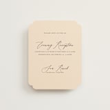 "un mariage photographique" - Reception Cards in Mocha by Benita Crandall - Front