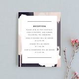 "Artistic Union" - Reception Cards in Indigo by Brooke Chandler - Front