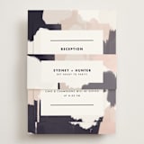 "Artistic Union" - Reception Cards in Indigo by Brooke Chandler - Assembled with Belly Band