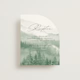 "Over the mountains" - Reception Cards in Fern by Helen Halik - Front