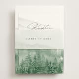 "Over the mountains" - Reception Cards in Fern by Helen Halik - Assembled with Belly Band