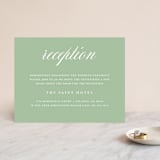 "Botanical Seal" - Reception Cards in Pastel by Kristen Smith - Front