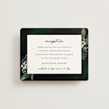 "Forest Finds" - Reception Cards in Emerald by Susan Moyal - Front