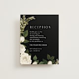 "Rose Garden" - Reception Cards in Porcelain by Susan Moyal - Front